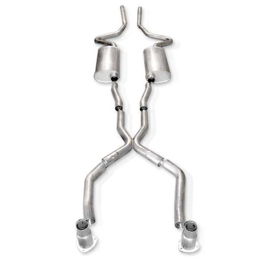 Stainless Works Catback Dual S-Tube Mufflers X-Pipe Performance Connect