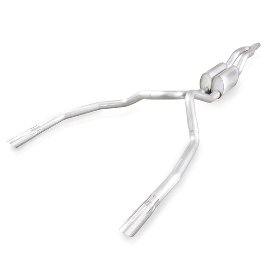 Stainless Works Catback Dual Turbo S-Tube Mufflers Under/Bumper Factory Connect