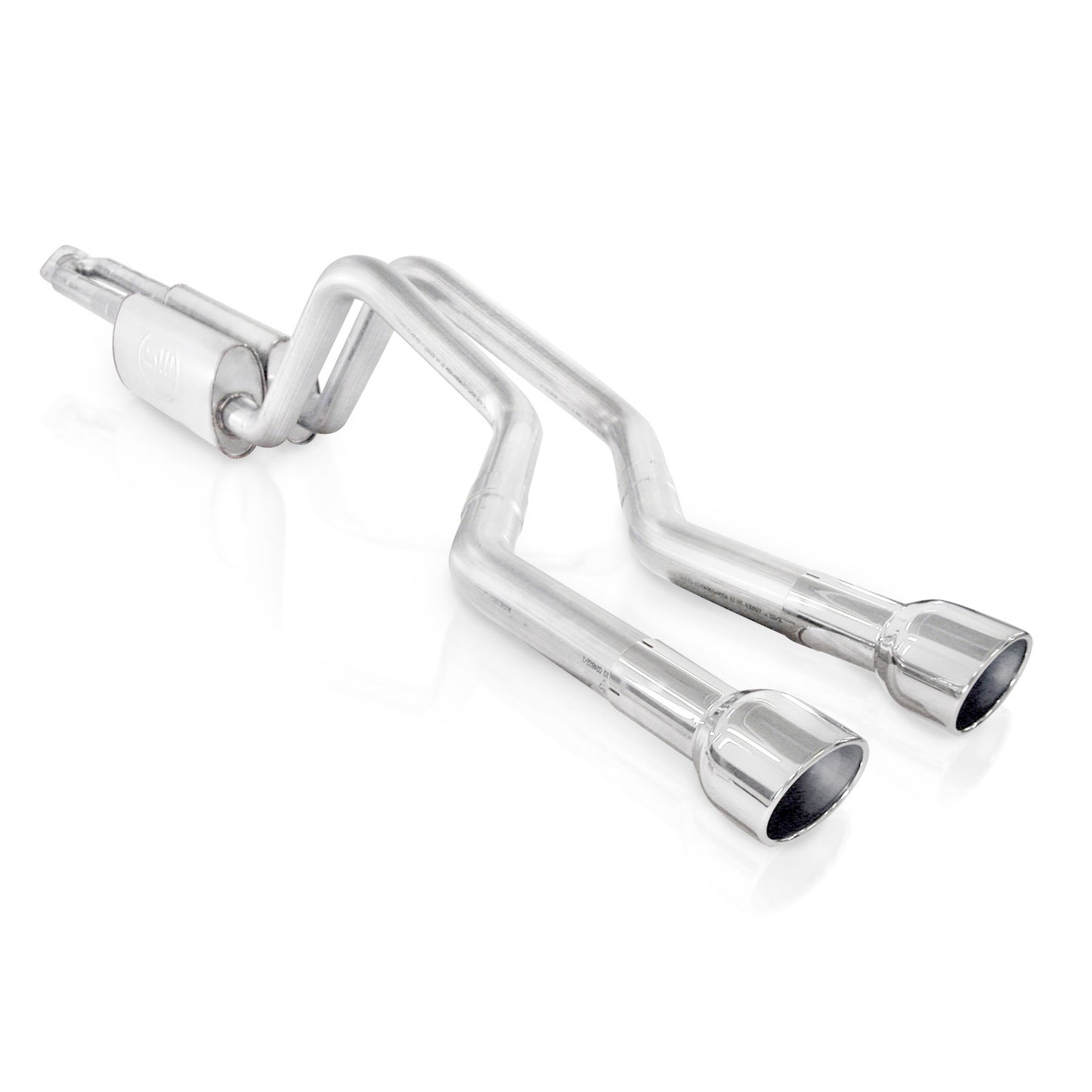 Stainless Works Dual Turbo Chambered Mufflers Center Exit Y-Pipe Factory Connect