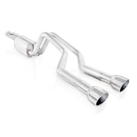 Stainless Works Dual Turbo S-Tube Mufflers Center Exit Y-Pipe Factory Connect
