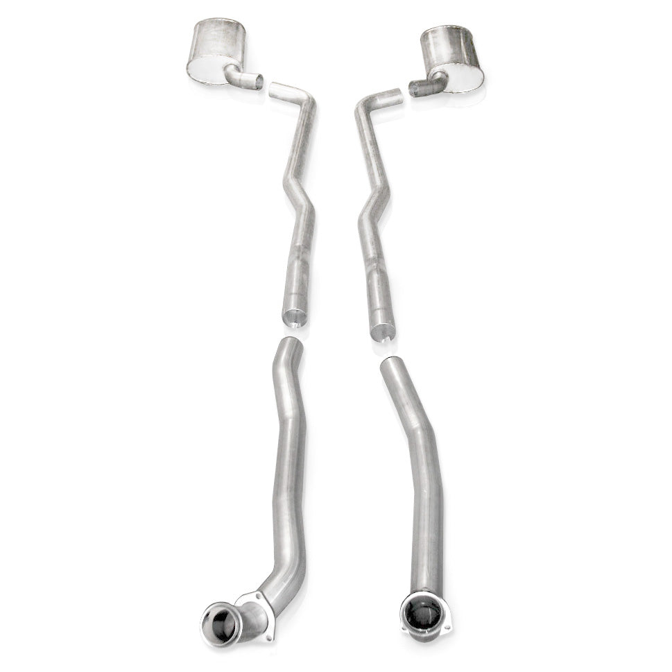 Stainless Works Catback Dual Long Chambered Mufflers Auto Trans. Factory Connect