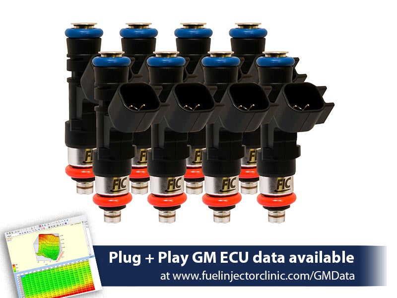 650cc (72 lbs/hr at OE 58 PSI fuel pressure) FIC Fuel Injector Clinic Injector Set for LS2 engines (High-Z)