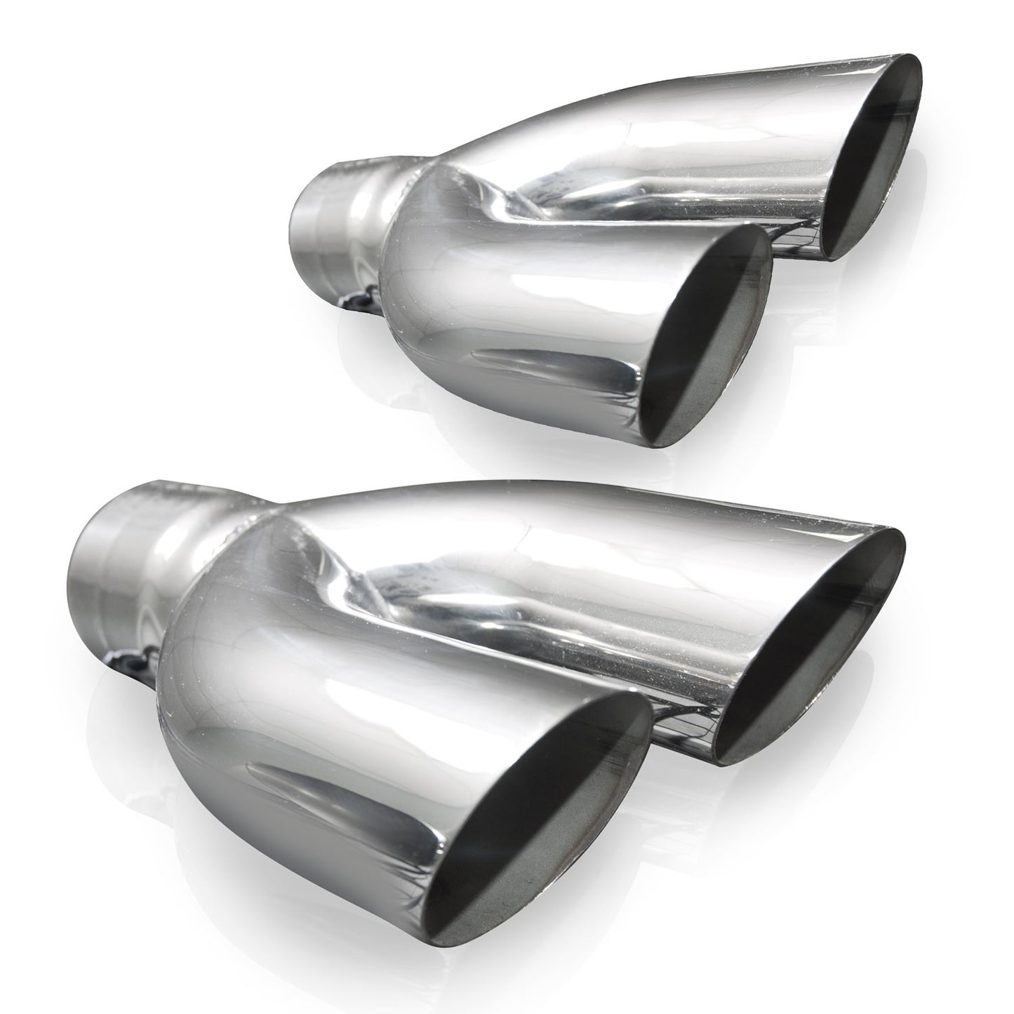 Stainless Works Y-Style 2-1/4" Slash Cut Tips