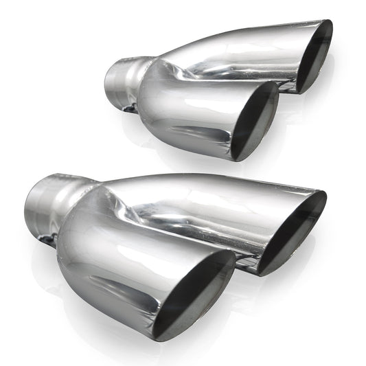 Stainless Works Y-Style 2-1/2" Slash Cut Tips