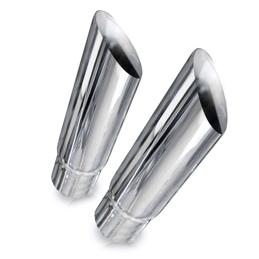 Stainless Works Slash Cut Tips 2" Inlet