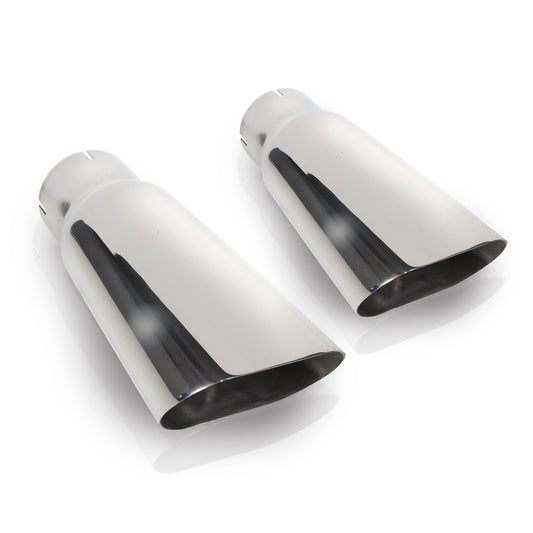 Stainless Works Flat Oval Tips 2-1/4" Inlet