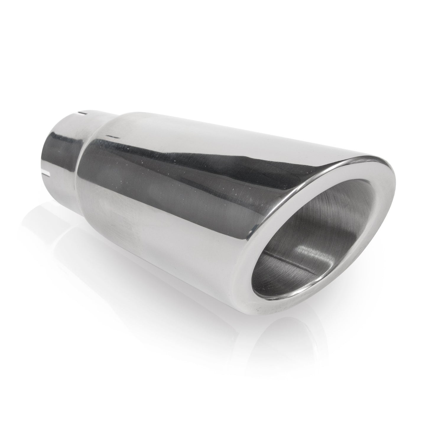Stainless Works Double Wall Slash Cut Tip 3" Body 9" Length 2-1/2" Inlet