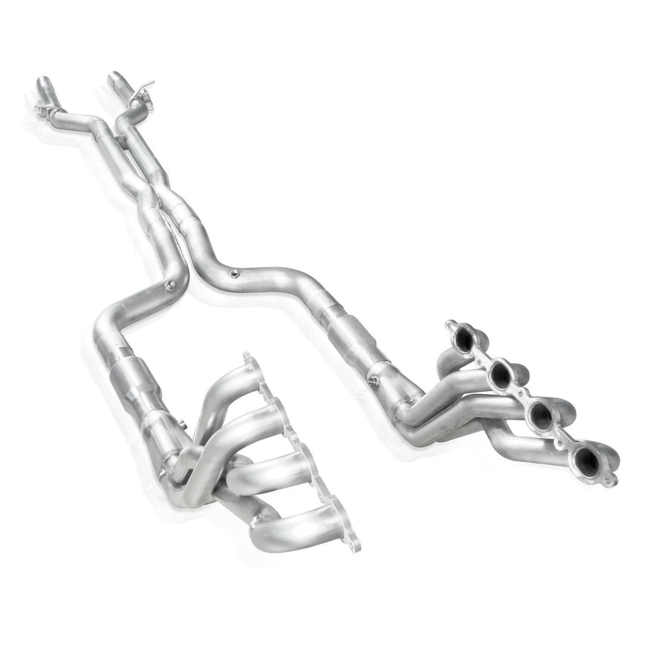 Stainless Works Headers 2" Pri. X-Pipe Catted, Valve Delete Factory Connect