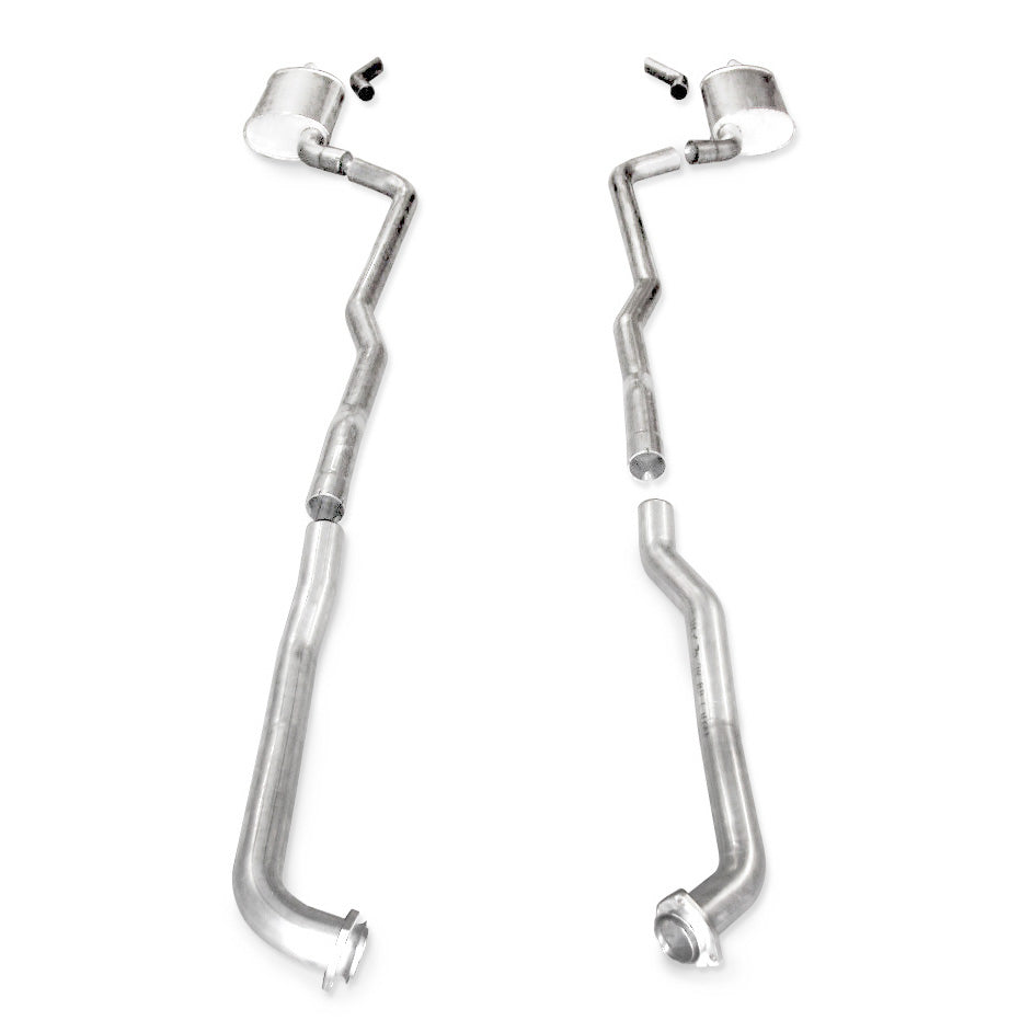 Stainless Works SBC Catback Dual Long Chambered Mufflers Factory Connect