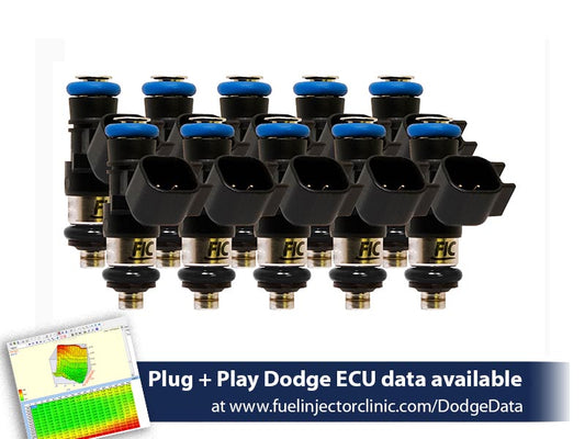 660cc FIC Fuel Injector Clinic Injector Set for Dodge Viper ZB1 ('03-'06)