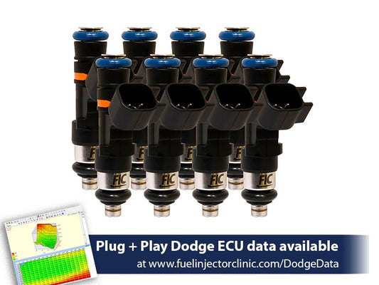 775cc (85 lbs/hr at OE 58 PSI fuel pressure) FIC Fuel Injector Clinic Injector Set for Dodge Hemi SRT-8, 5.7 (High-Z)