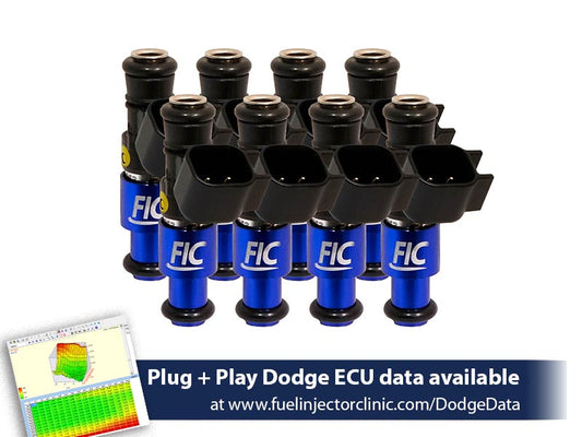 1440cc (160 lbs/hr at OE 58 PSI fuel pressure) FIC Fuel Injector Clinic Injector Set for Dodge Hemi SRT-8, 5.7 (High-Z)