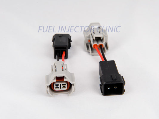 Set of 4 Denso (female) to Honda OBD2 (male) injector plug adaptors