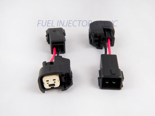 Set of 6 US Car/EV6 (female) to Honda OBD2 (male) injector plug adaptors